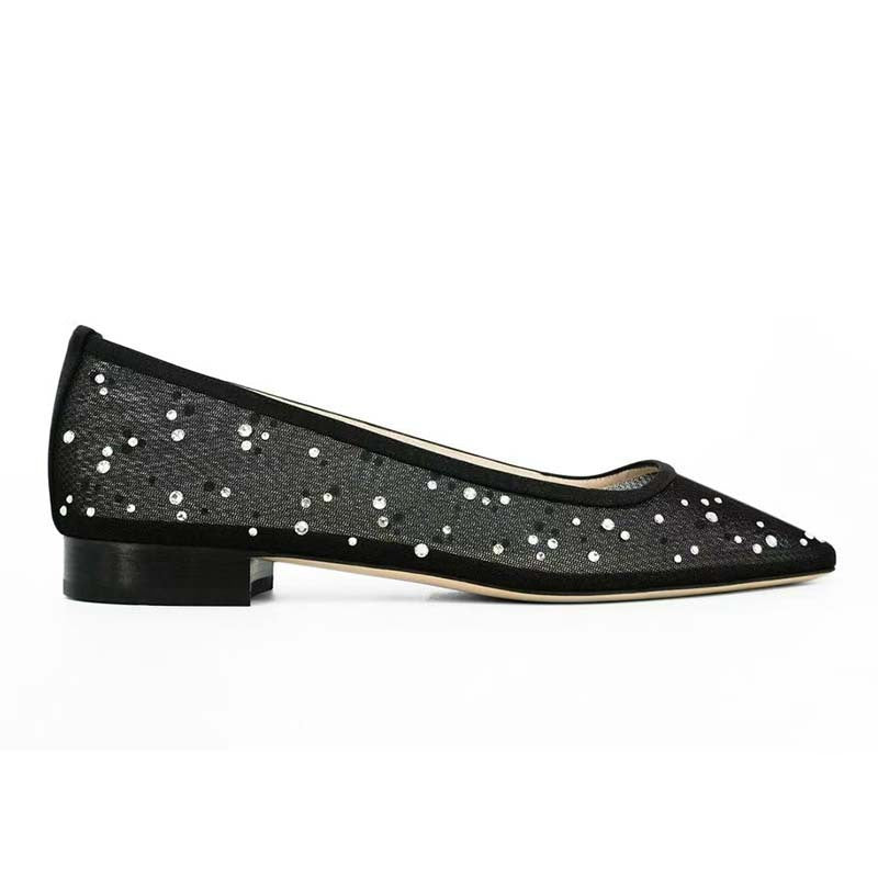 Femme Elegante Spidsesål Ballerinas Stilla