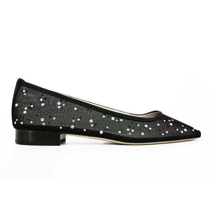 Femme Elegante Spidsesål Ballerinas Stilla