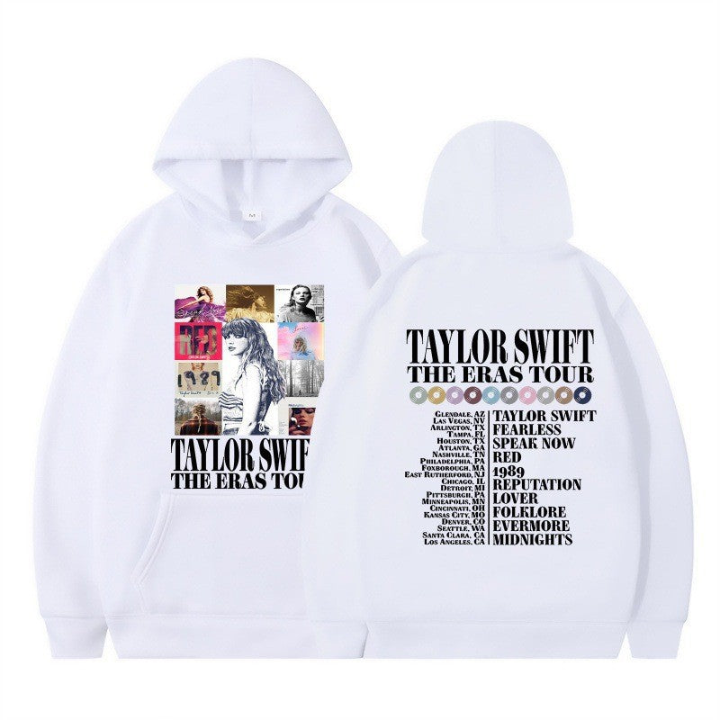 Dame hoodie med kunstnerisk koncertmotiv Skovae
