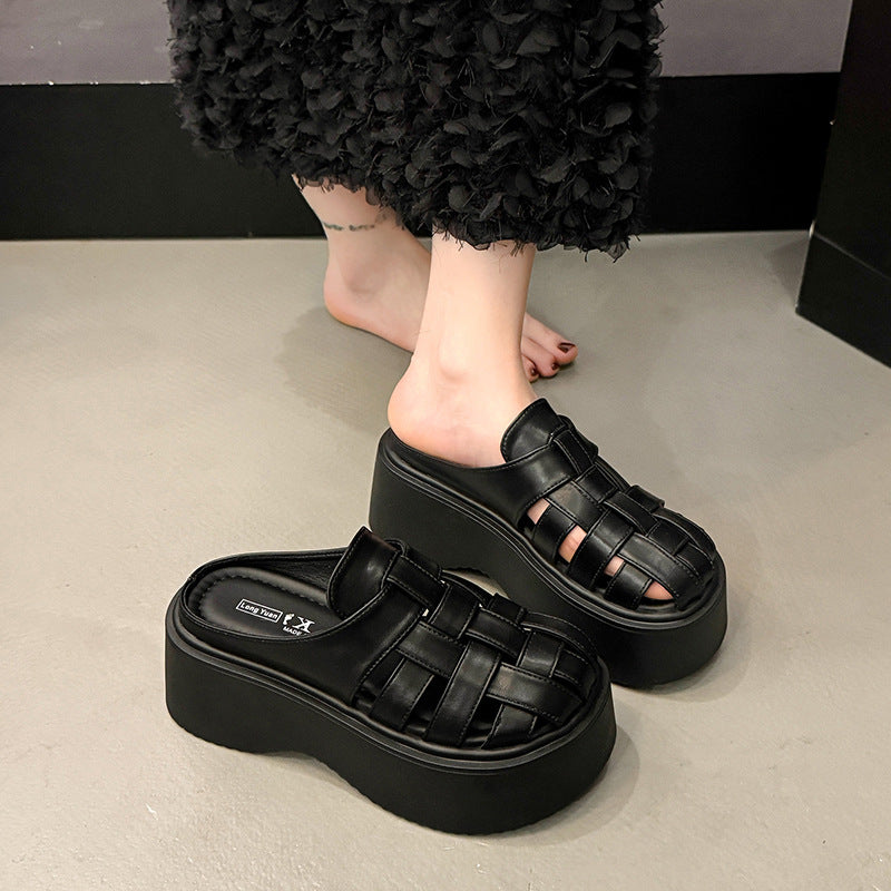 Dame Platform Rutsjes Sandaler med Riemchen Design Stilla