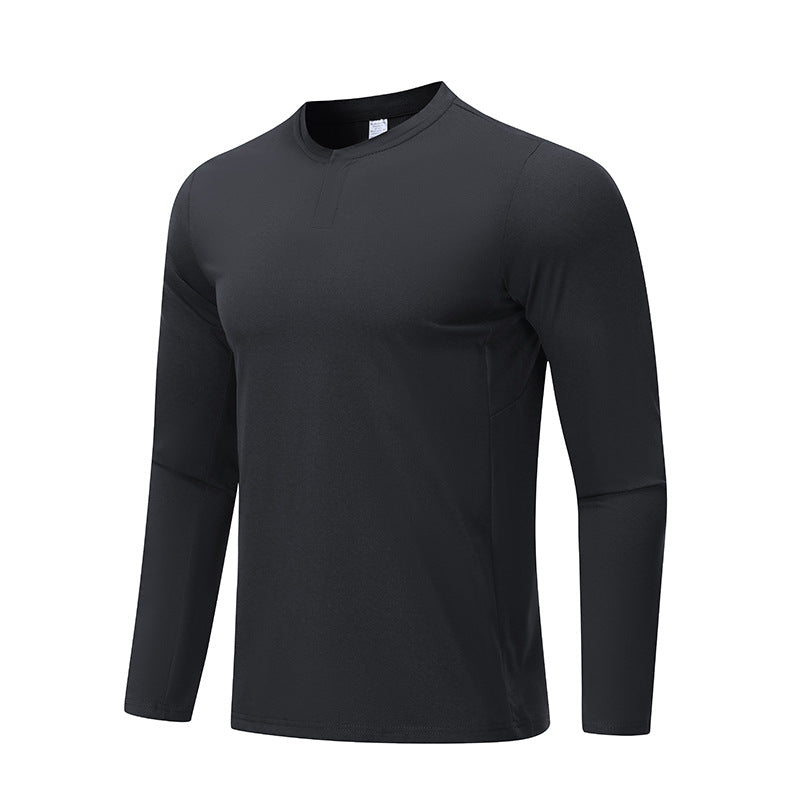 Herren Langarmshirt med komfortabel krave og innovativ materialeteknologi Stilla