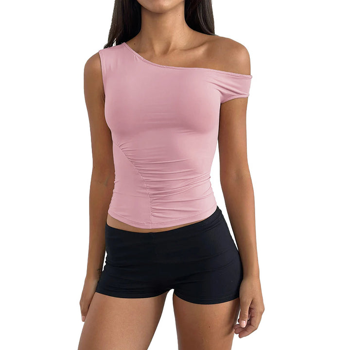 Dame En-skulder Rynker Bodysuit Stilla