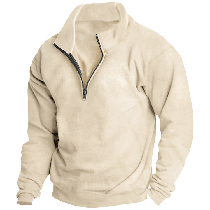 Dame sweatshirt med halv lynlås og oversized pasform Stilla