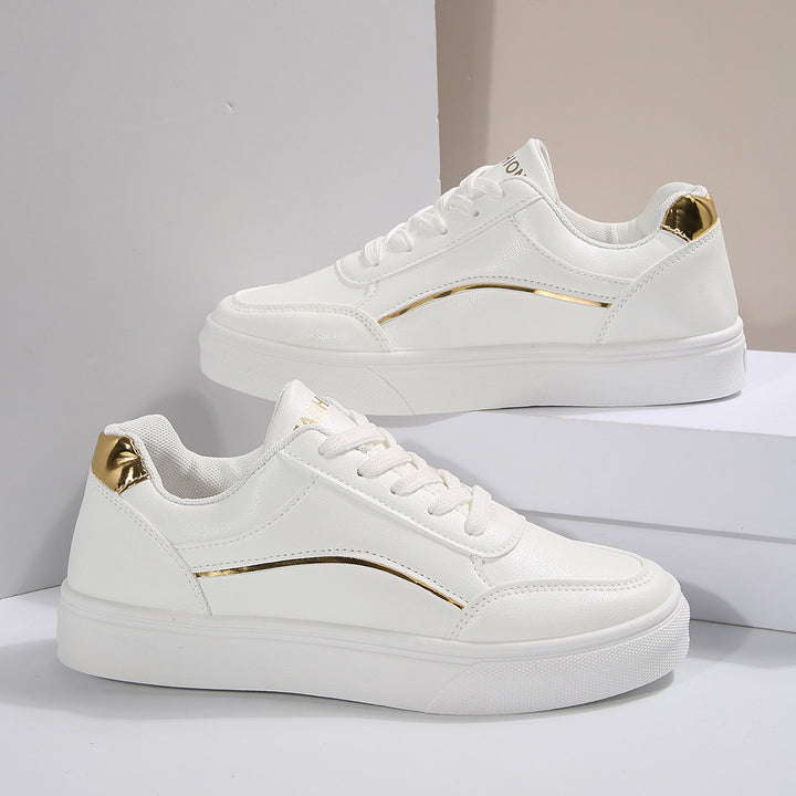 Dame Sneakers med elegante guld accenter og skridsikker sål Stilla