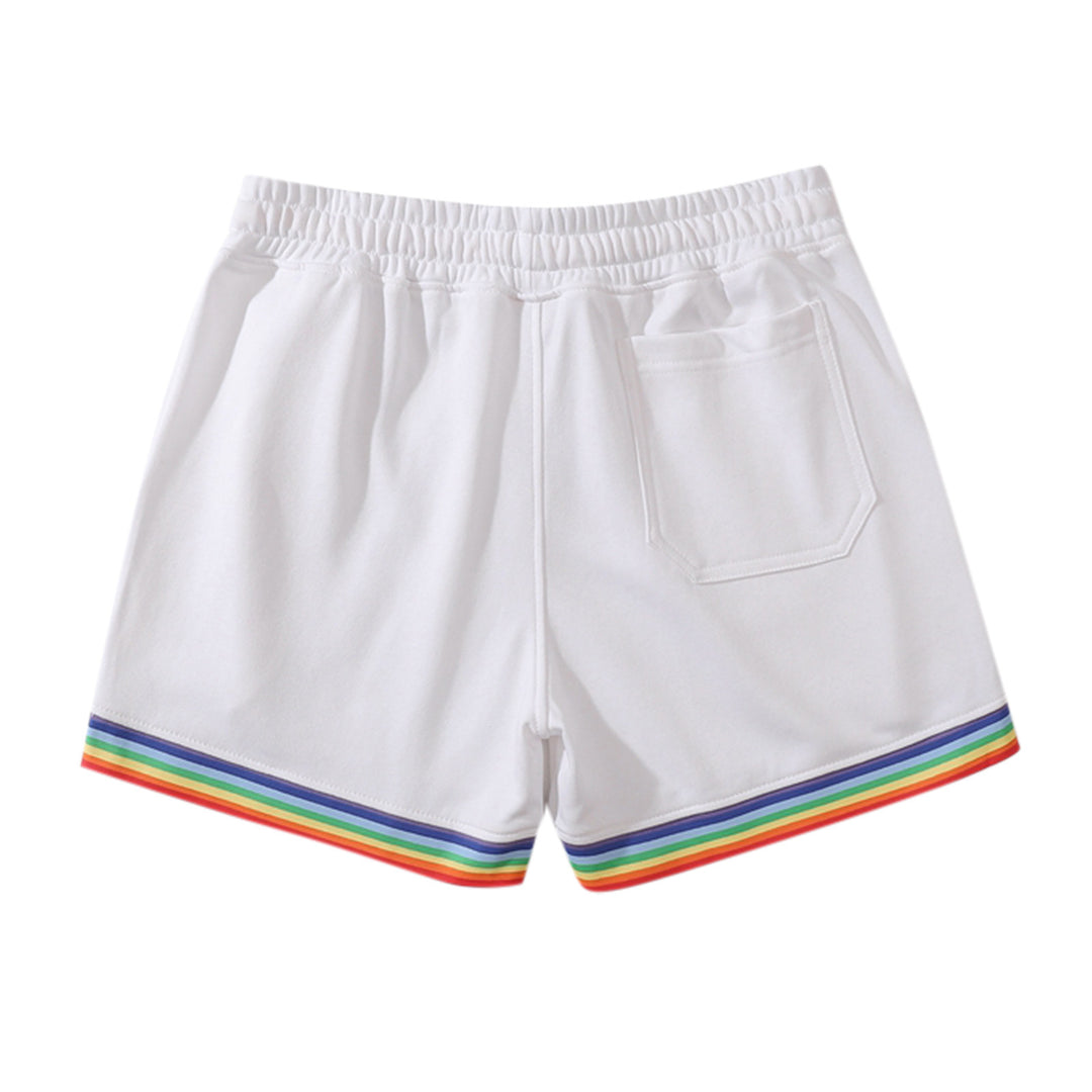 Dame Sports Shorts med farverig stribe og elastisk talje Stilla