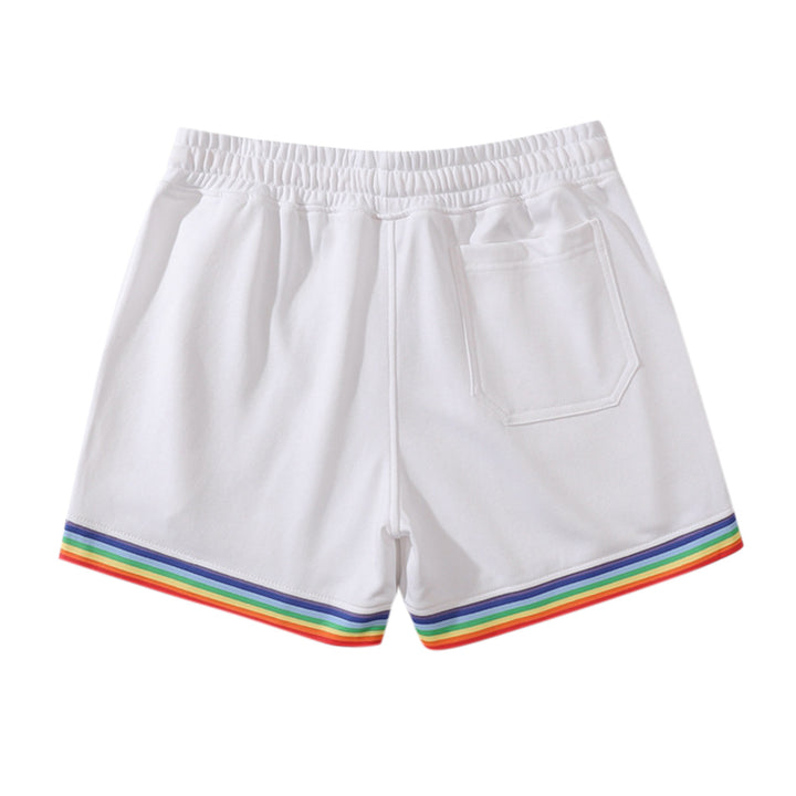 Dame Sports Shorts med farverig stribe og elastisk talje Stilla