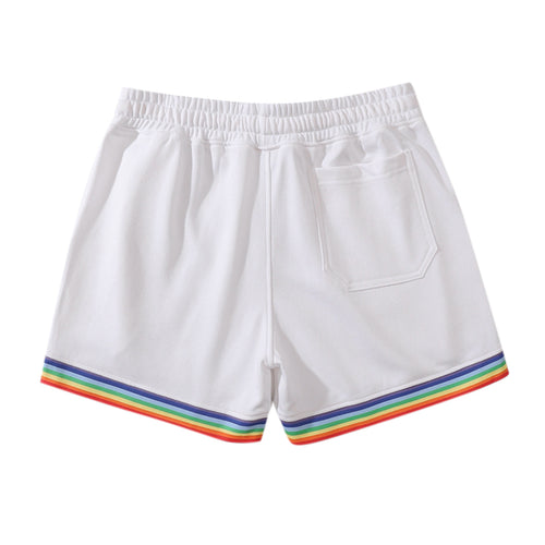 Dame Sports Shorts med farverig stribe og elastisk talje Stilla