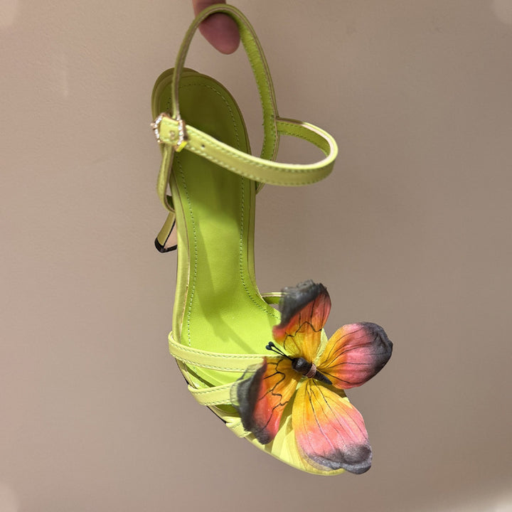 Dame Strappy Sommerfugl Detalje Sandaler Stilla