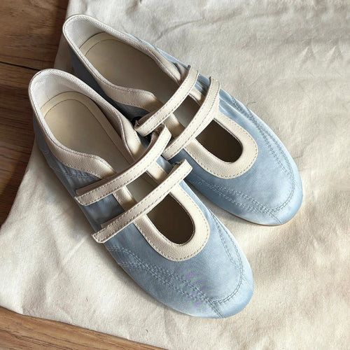 Dame Elegant Velcro Mary Jane Sko Stilla