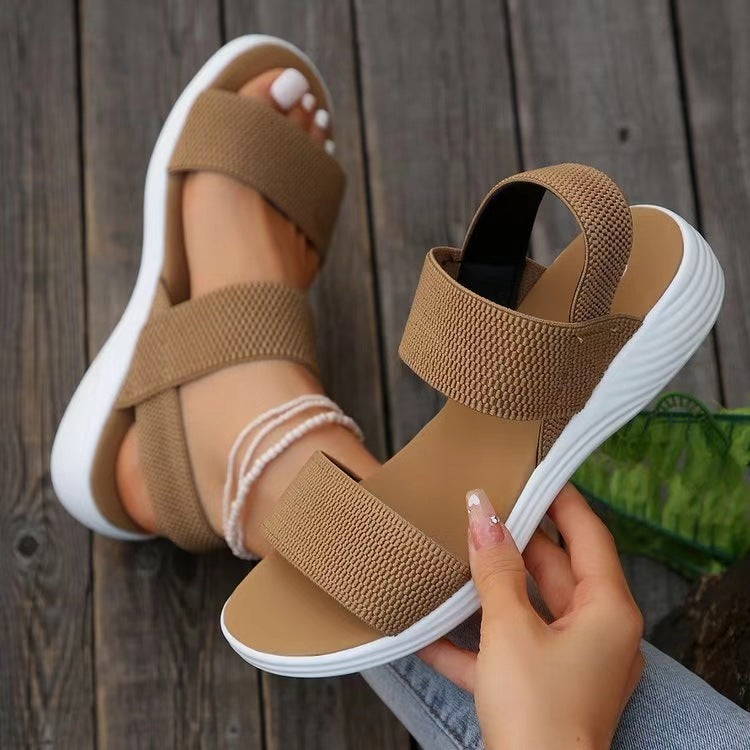 Dame komfort sandaler med justerbare remme og skridsikker sål Stilla