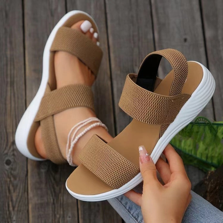 Dame komfort sandaler med justerbare remme og skridsikker sål Stilla