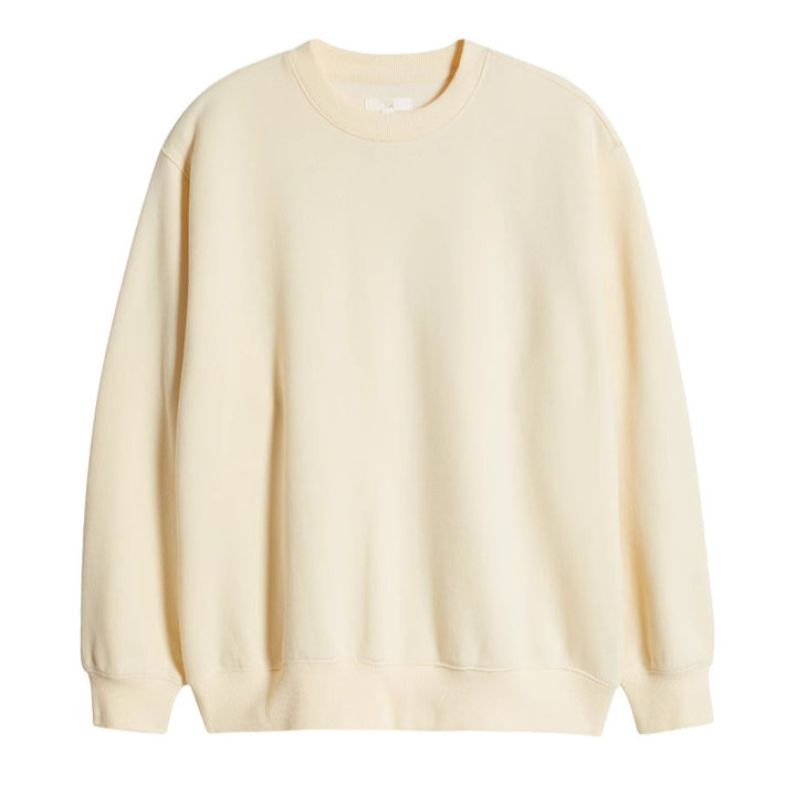 Dame afslappet sweatshirt med klassisk rund halsudskæring Stilla