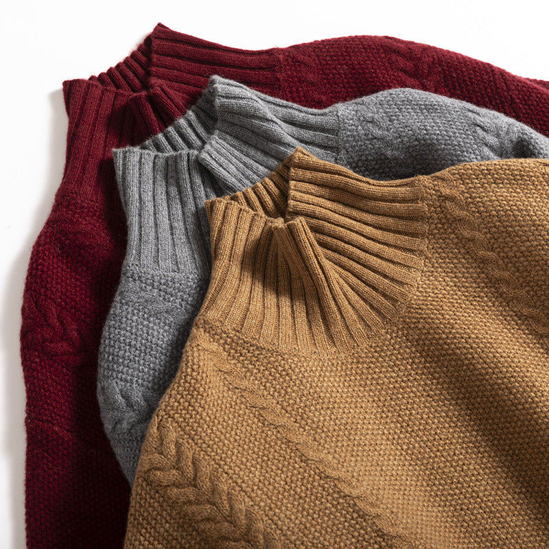 Femme Chunky Strik Høj Hals Sweater Stilla