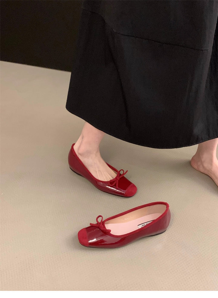 Dame ballerina sko med elegant sløjfedetalje Stilla