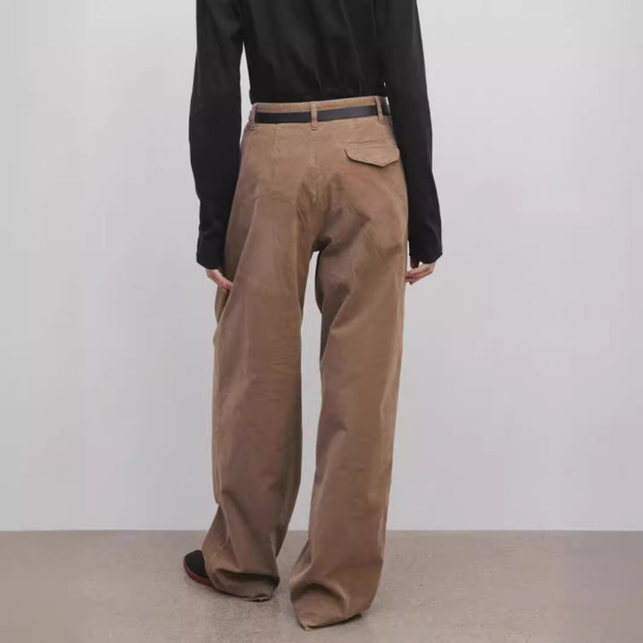 Damer Elegant og Bred Skåret Chino Bukser Stilla