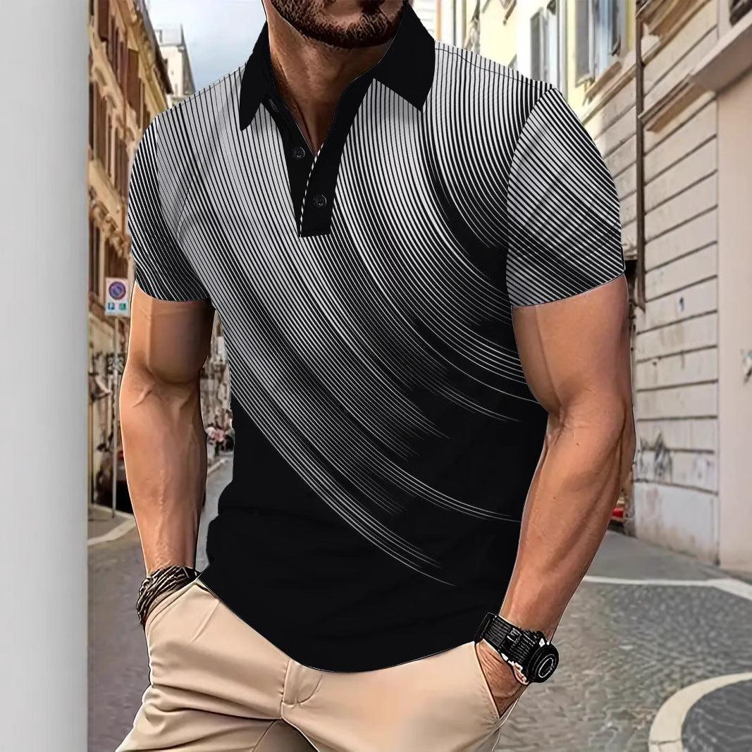 Herrer Poloshirt med moderne overgang og åndbar materiale teknologi Stilla