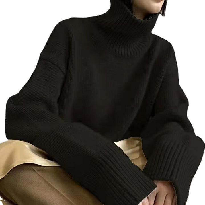 Dame Behagelig Oversized Rullekrave Sweater Stilla