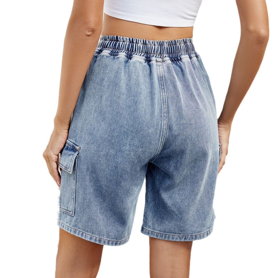Dame Cargo-Shorts med elastisk liv og praktiske sidelommer Stilla