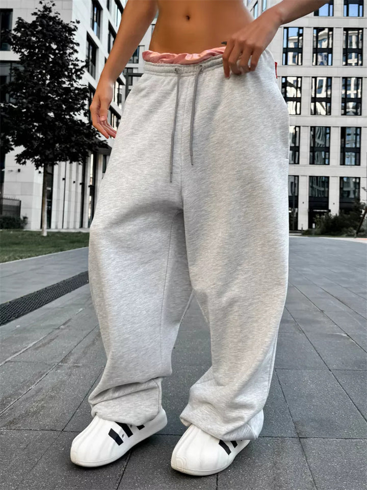 Dame behagelige sweatpants med bred pasform Stilla