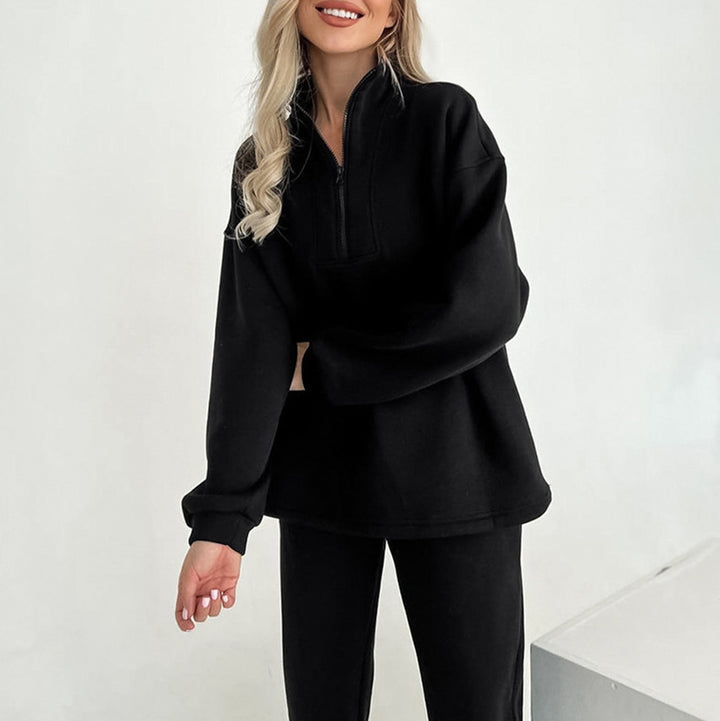 Dame sporty hoodieSweater og joggingbuks sæt Stilla