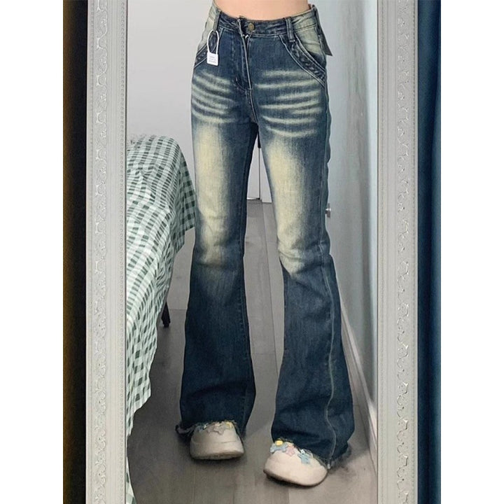 Damer Høj-Taljede Flare Jeans Stilla