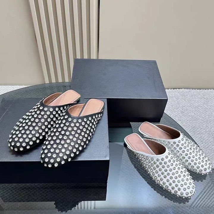 Femme Rhinestone-beslag Undervejs Mules Stilla