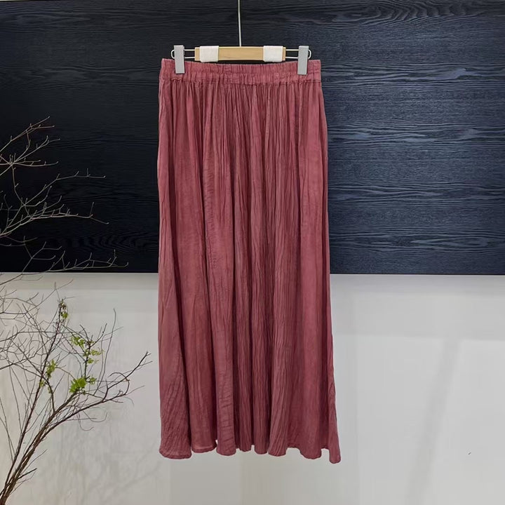 Femme Flowing A-Line Maxi Nederdel Stilla