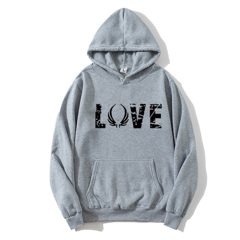 Kvindes hoodie med inspirerende Love design Skovae