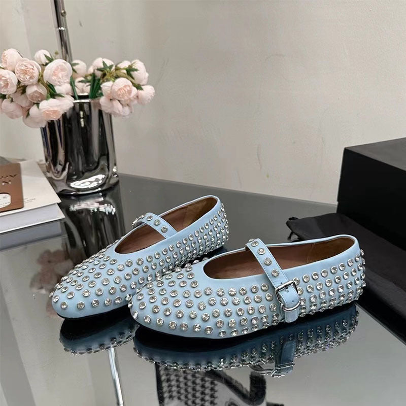 Femme Elegant Udsmykket Mary Jane Ballerinas Stilla
