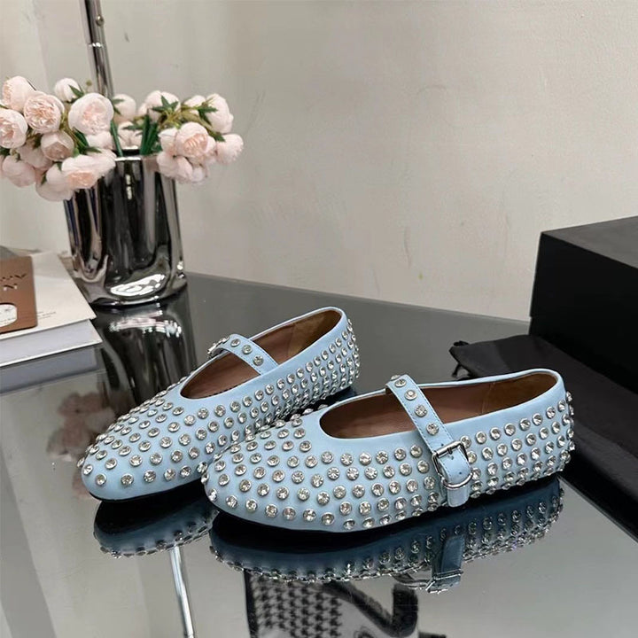 Femme Elegant Udsmykket Mary Jane Ballerinas Stilla