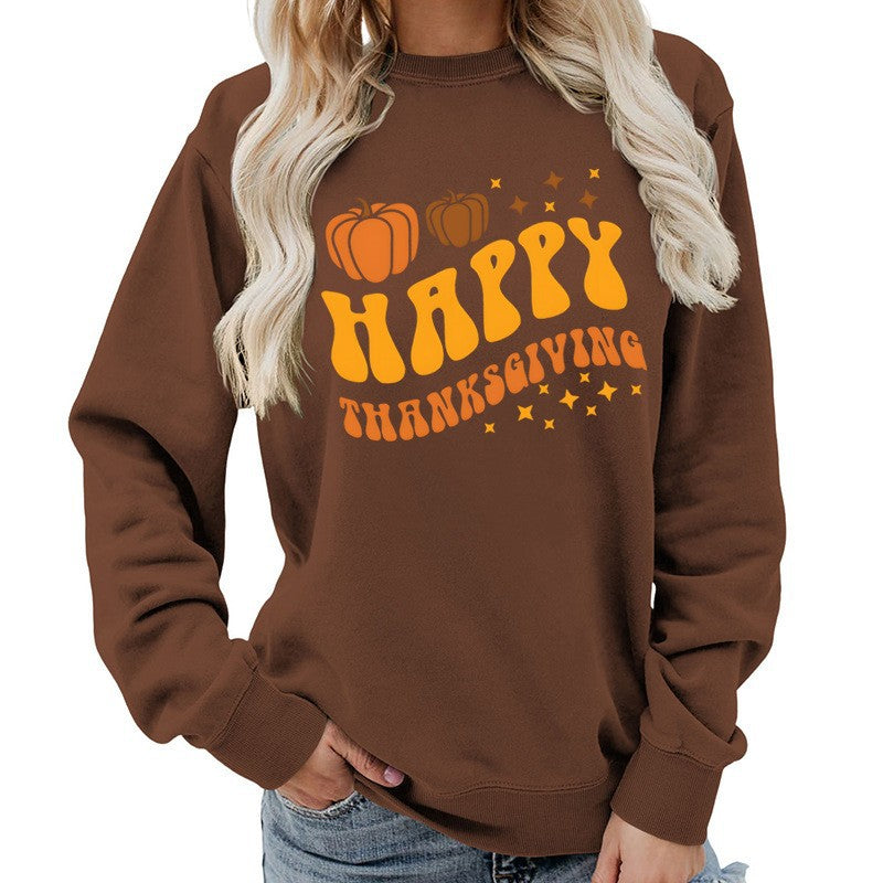 Dame sweater med festligt græskar motiv og behagelig pasform Stilla