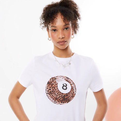 Dame T-shirt med kreativt dyremønster Skovae