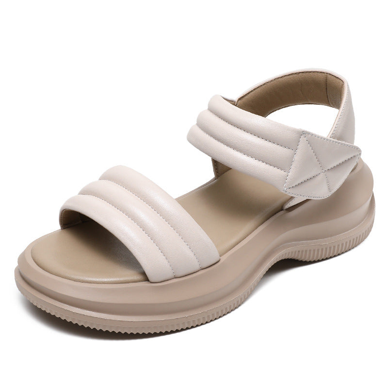 Dame Minimalistiske Komfort Sandaler med justerbare Remme Stilla