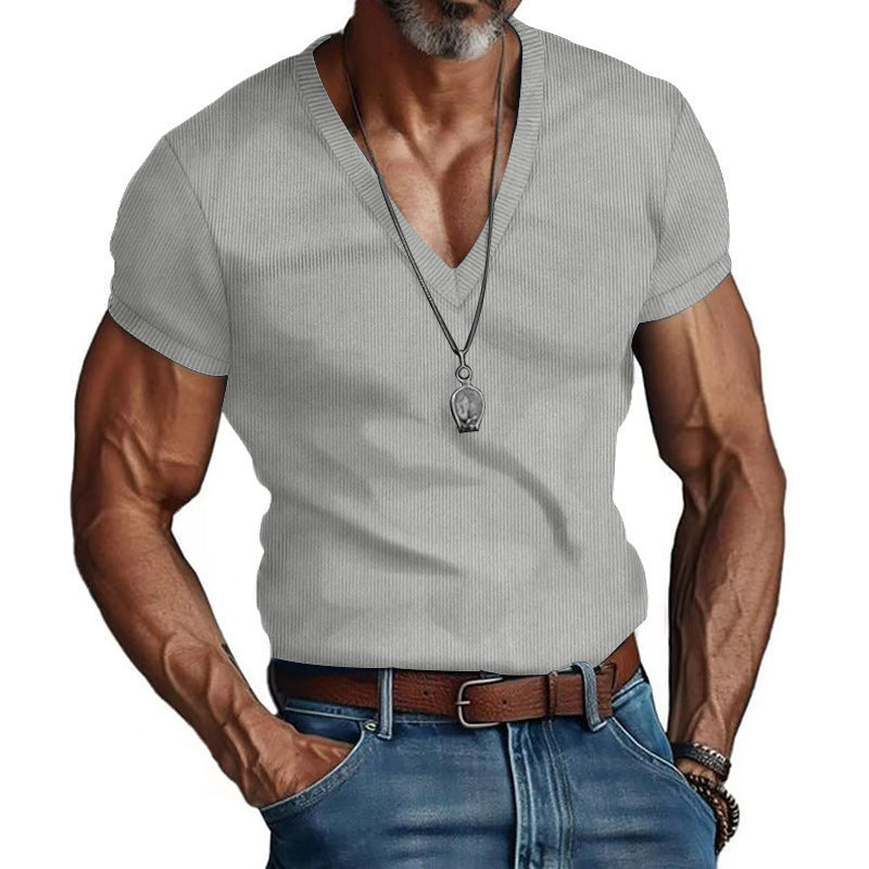 Herre Kortærmet V-Hals T-Shirt Stilla