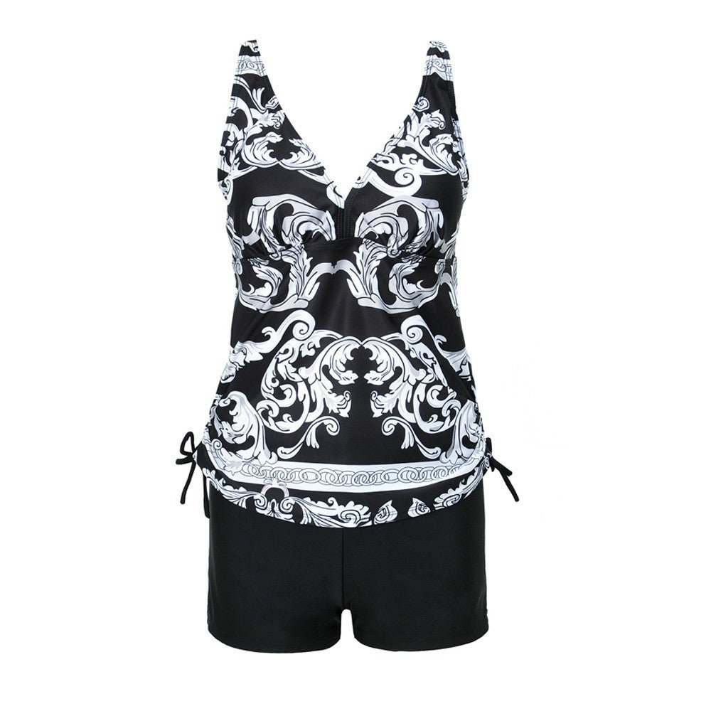 Dame Tankini med moderne snit og aftagelige puder Stilla