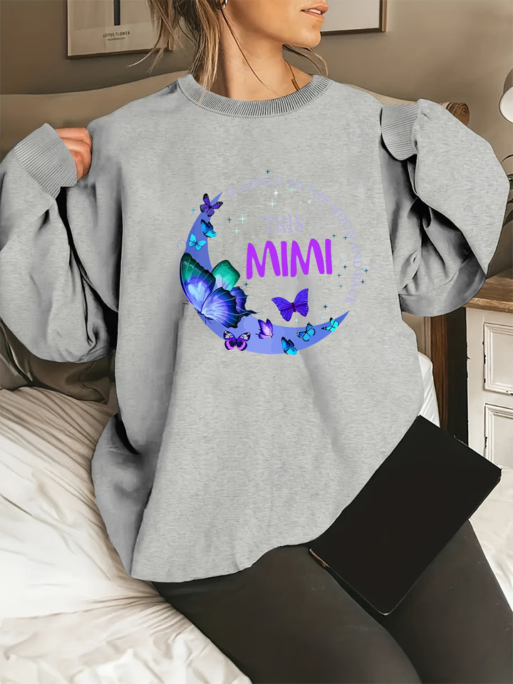 Kvinders Grafisk Sweatshirt Stilla