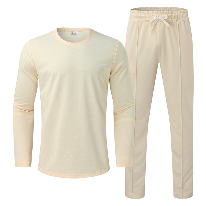 Herrer fritids-loungewear-sæt med langærmet trøje og komfortable joggingbukser Stilla