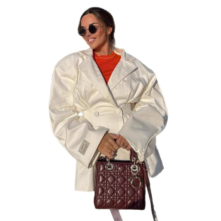 Dame modede oversized blazerjakke med udsædvanlig snit Stilla