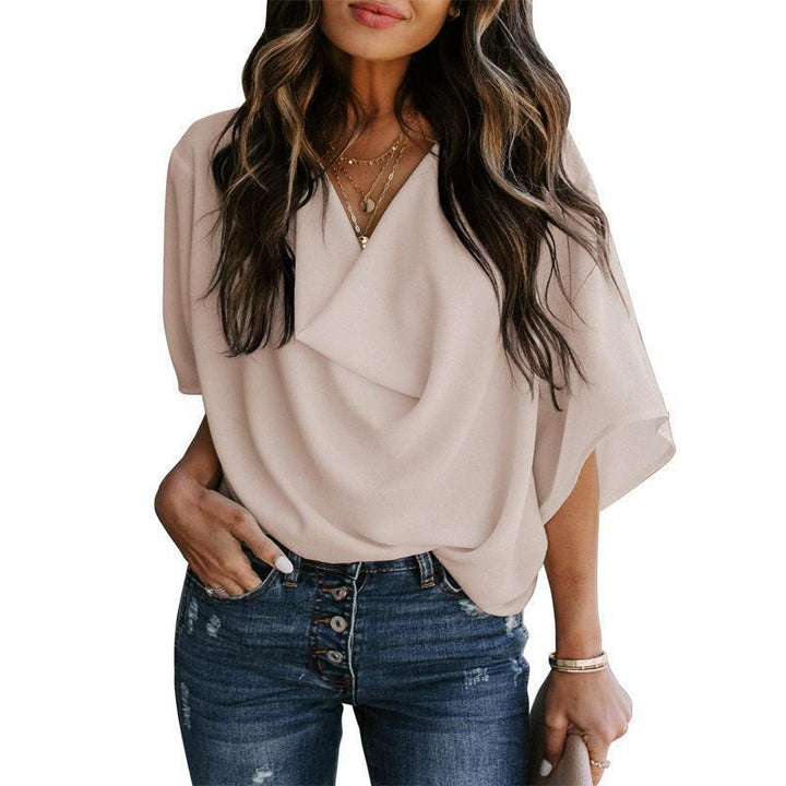 Dame Oversize Bluse med flydende snit Stilla