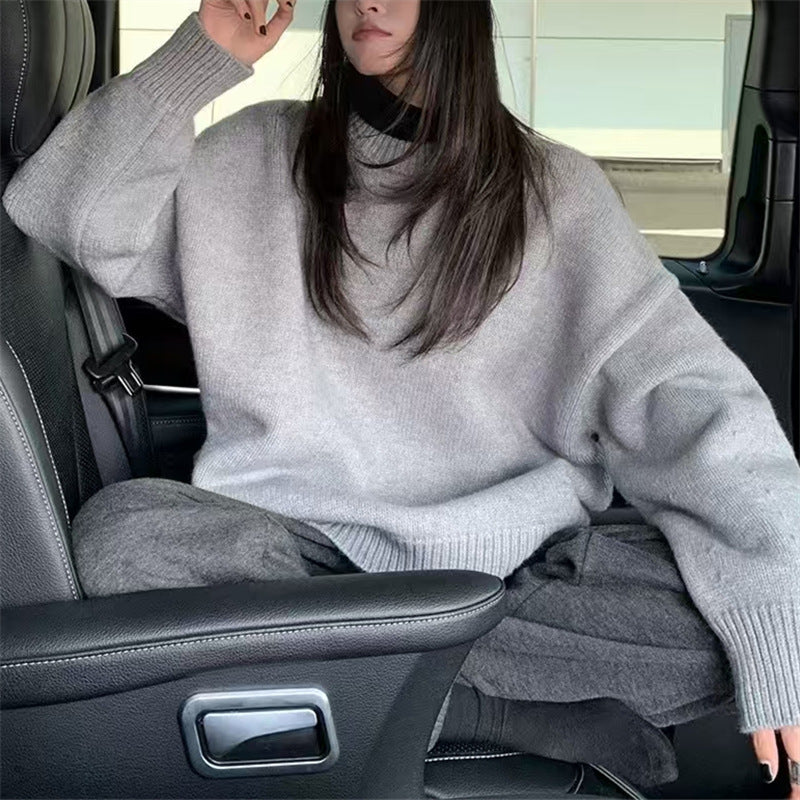 Kvinders afslappet chunky striktrøje med oversized skæring og bløde ærmer Stilla