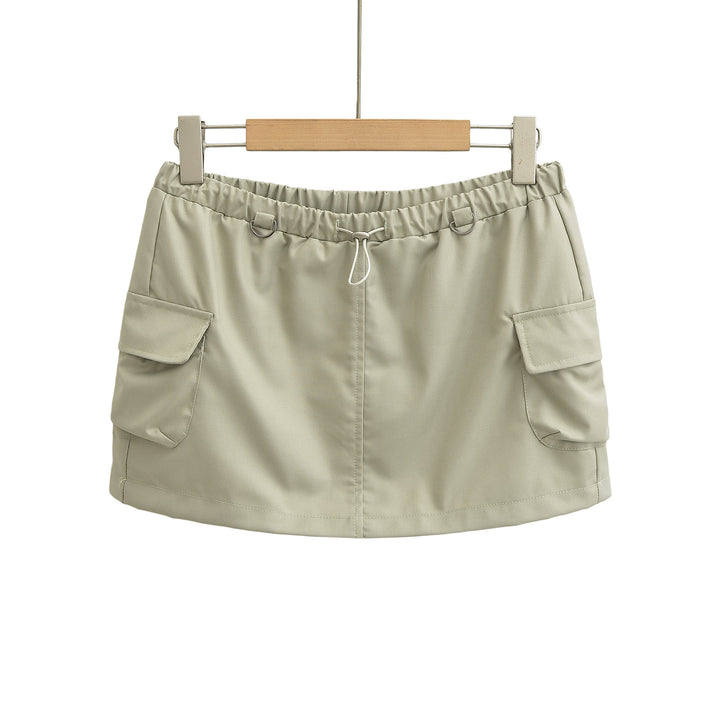 Dame Cargo-shorts med elastisk talje og praktiske sidelommer Stilla