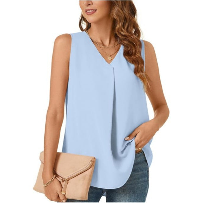 Dame Foldende Chiffon Bluse Stilla