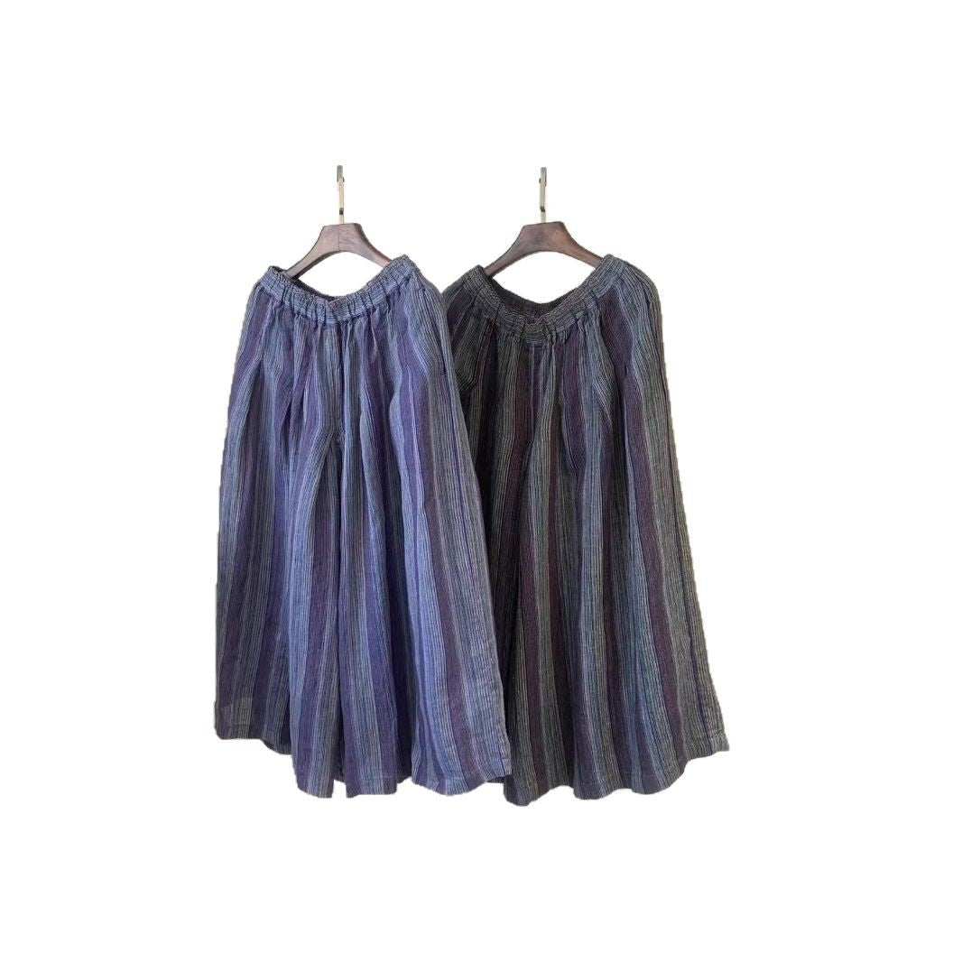 Femme Let Stribet Culottes Stilla