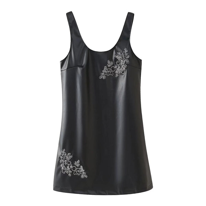 Femme Elegant Floral Broderet Tanktop Stilla