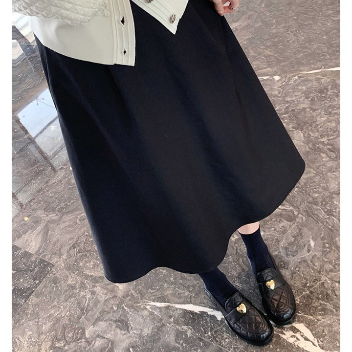 Dame Steppede Læder Loafers-Mules med Hjerte-Accent Stilla