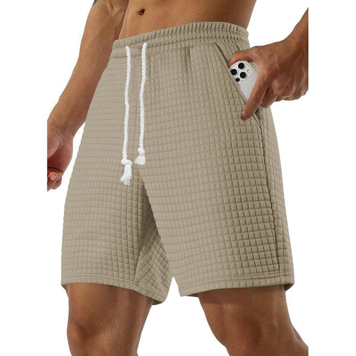 Herrer Komfortable fritids-shorts med praktiske lommer og elastisk talje Stilla