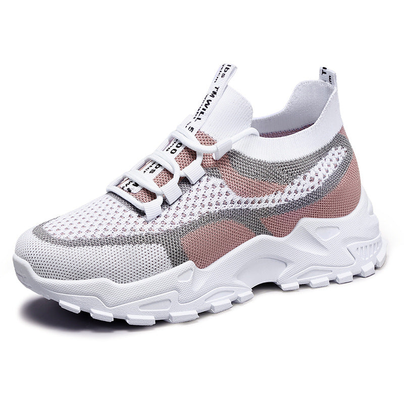Dame Åndbare Fritids-sneakers med elastisk snørelukning og skridsikker sål Stilla