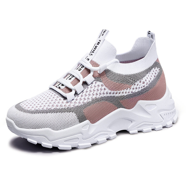 Dame Åndbare Fritids-sneakers med elastisk snørelukning og skridsikker sål Stilla