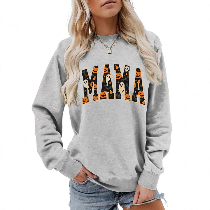 Kvinders sweatshirt med sjov Halloween design og behagelig pasform Stilla