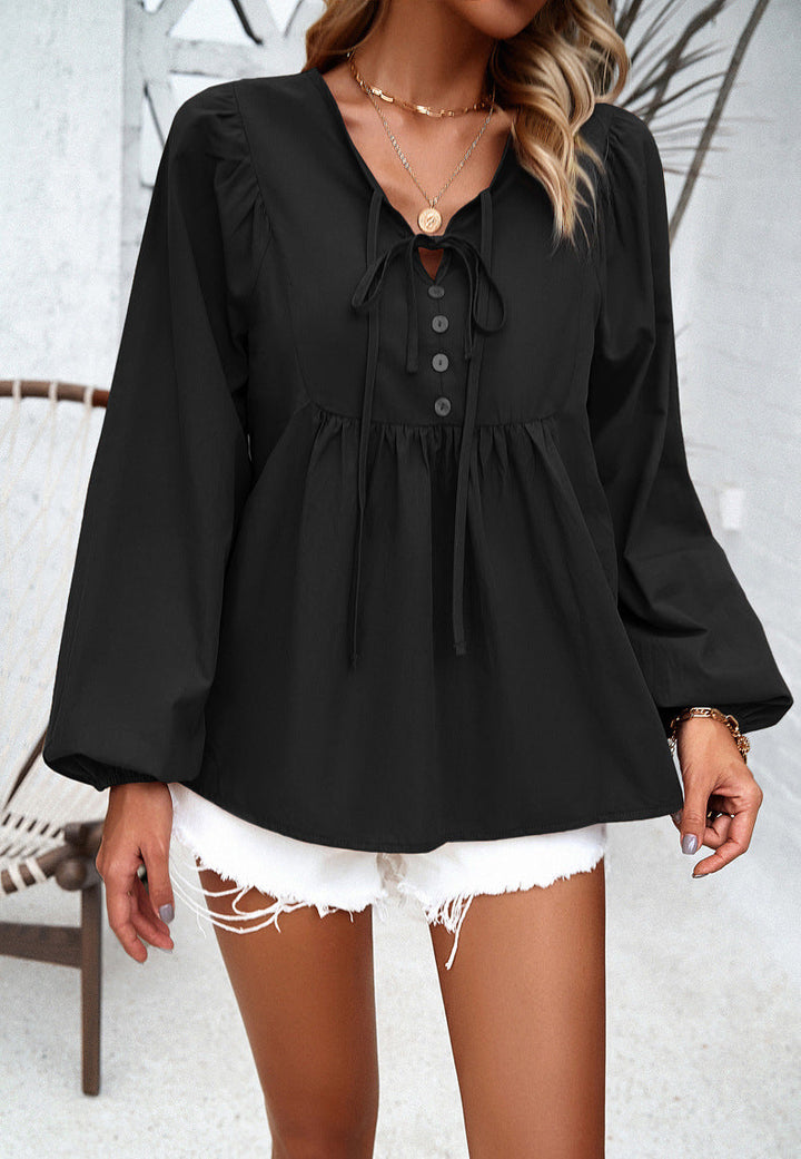 Stilla | Knap Oversized Skjortekjole, Elegant